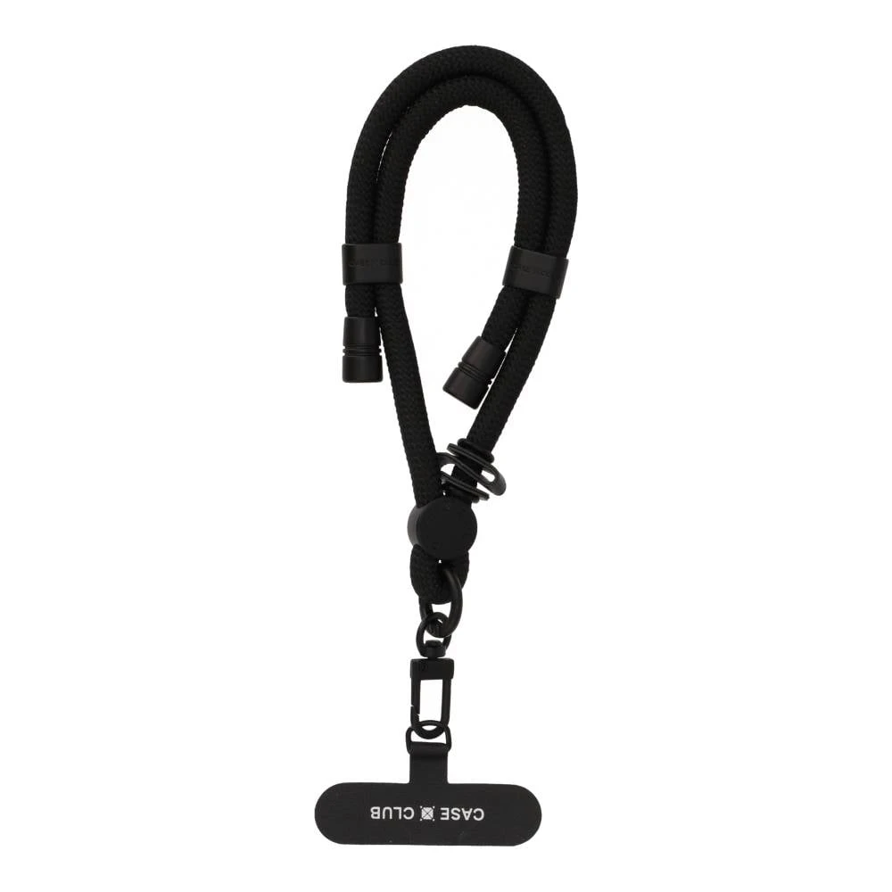 black rope wrist strap